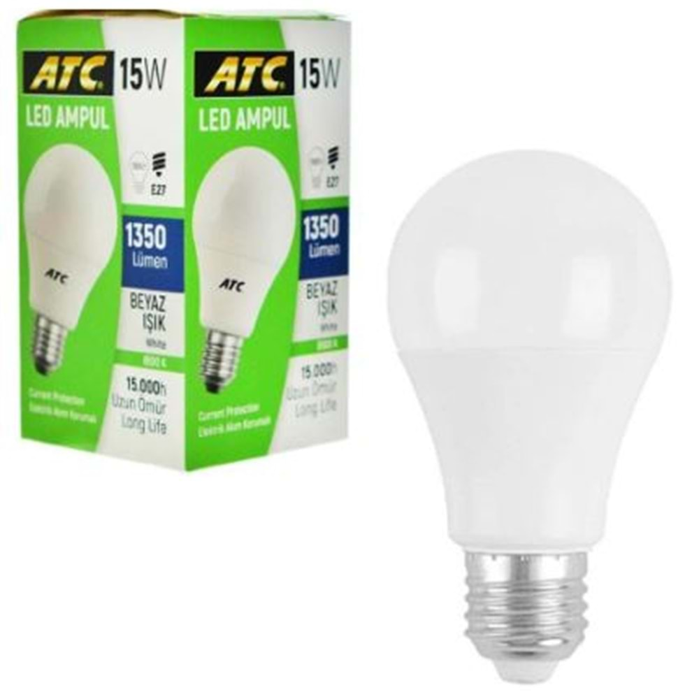 ATC 15W LED BEYAZ AMPUL BX10